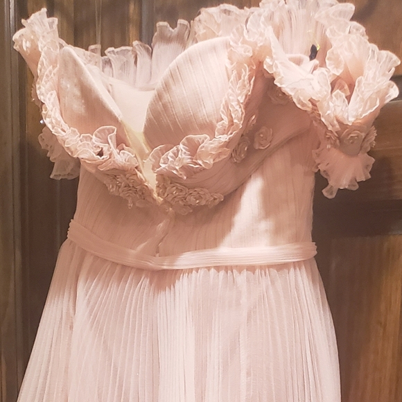 Pink Couture pleated ballgown pageant prom 4 6 - Picture 9 of 9